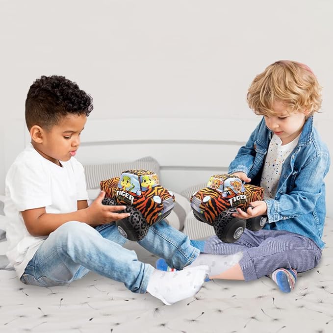 Monster Truck Stuffed Toy, Cool Animal-Themed Design
