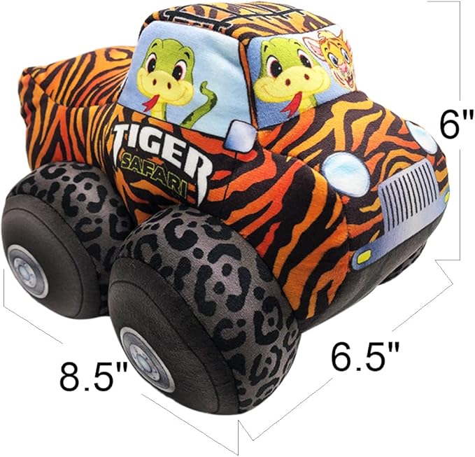 Monster Truck Stuffed Toy, Cool Animal-Themed Design