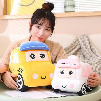 Plush Ambulance Stuffed Animal Toys Ambulance Pillow.