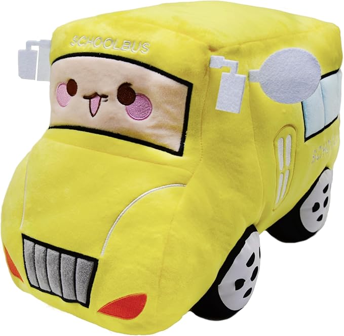 School Bus Stuffed Car Toy Super Cute Yellow