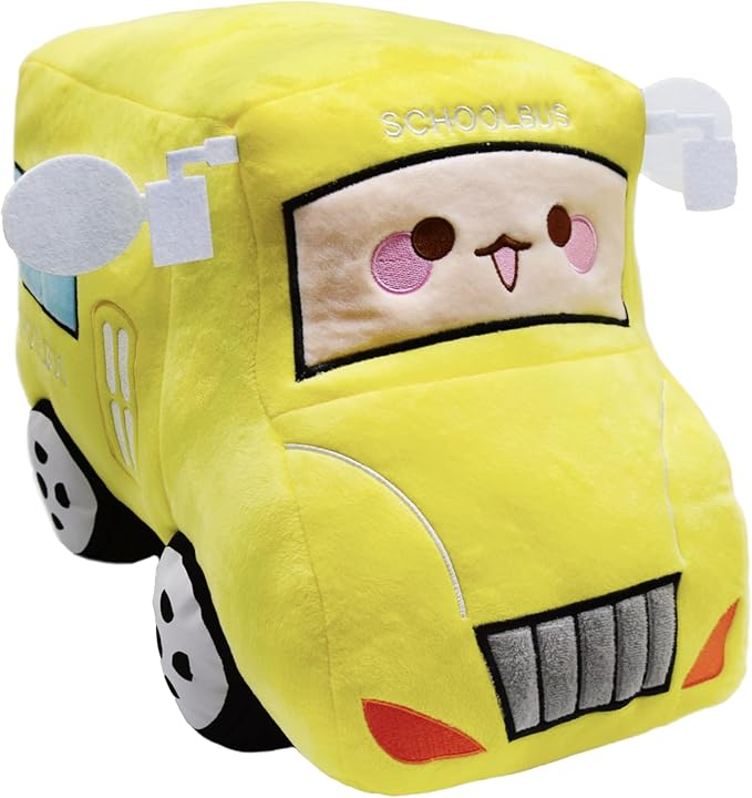 School Bus Stuffed Car Toy Super Cute Yellow